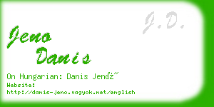 jeno danis business card